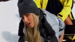 On a Snowy Mountain Giving a Blowjob...