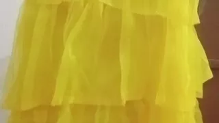 Indian Gay Crossdresser Gaurisissy xxx sex in yellow Lehenga