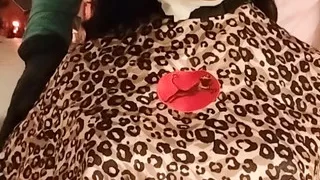 Nikki ebony sex doll colorful short hairdressing cape modeling session