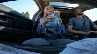 Petite Blonde Deepthroats Cock in Public Parking Lot