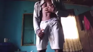 Wanking off Till Cum My Big Black Dick