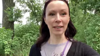Caught! Walker Sees Me Peeing in Forest!