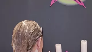 Ashley Turns Her Bath Hair Wash Into Toy Play