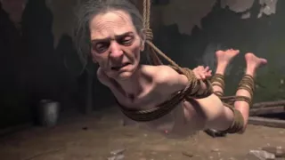Elderly Granny Tied up - Terrified yet Craving Dick in Her Old Pussy