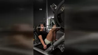 18-Year-Old Gym Girl Accidentally Flashes Tight Pussy During Live Stream