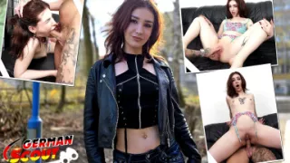 German Scout - Skinny Redhead Teen Scarlett Spark Get Eye Rolling Orgasm at Casting Sex