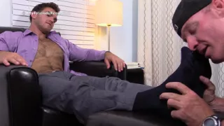Chase Gets His First Taste of Foot & Sock Worship
