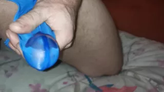 Cum in my blue thong