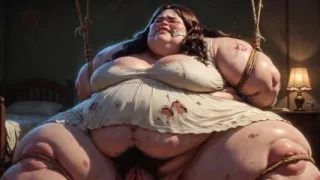 Virgin Fat SSBBW Bound - Scared & Begging for Cock in Her Hairy Pussy
