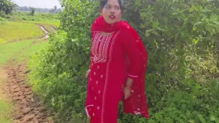 Beautiful Bengali girl boobs show in outdoor with her boyfriend