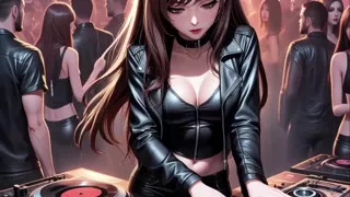 Anime Sexy DJ Synthwave Retrowave Electro AI