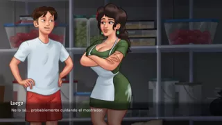 My Perverted Stepmom Wanted To Fuck Inside The Kitchen - Summertime Saga