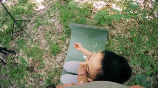 Backstage with Black Lynn - POV Free Use Outdoor Massive Facial (freeuse Video)