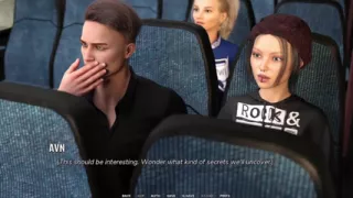 Taboo University - Hot Emo Girl Gives Me a Handjob Inside a Public Bus - 3D Porn Games