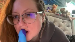 Practicing My Blow Job Skills on a Dildo