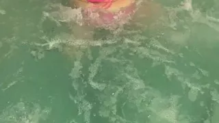 Davisdesires Is in the Pool Watch Her Pussy Drool