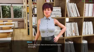 MILFs of Sunville by L7team - Sexy Teacher Has a Library Encounter, Creampie Between the Book 76