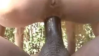 Busty brunette jizzed in mouth by bbc after hard anal sex