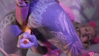 Solo Double Penetration - Tattooed Goth Punk Anal Masturbation & ATM