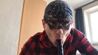Jerking off, Sucking and Savoring Cum