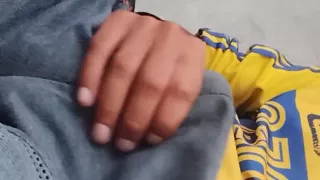 Man Gets Hot and Masturbates Under His Clothes