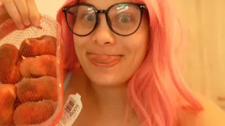 I'll Show You How I Usually Eat I'm so Happy Because the Food Is Delicious-it Gives My Face an Orgasm, and I Make Silly Face