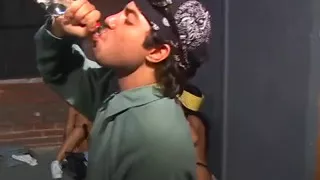 Five angry cunt pokers decided to give a good lesson cardboard dweller