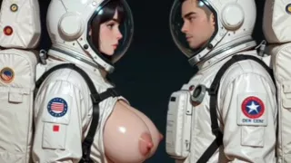 Big tits astronaut get bang pussy in the spaceship during explore planet mission