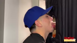 Gloryhole Bro Homie Sucks Big Uncut Cock Glory Hole