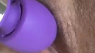 Stimulating My Clit with Wand Vibrator Moaning Intense Orgasms