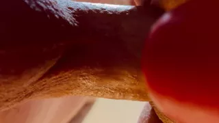 Asshole open and pussy fucked from the back