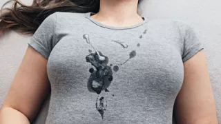 Hot Cumshot on My New Gray T-shirt!