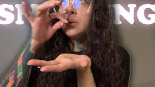 The Giantess Found a Man Curled up to Sneeze on Him
