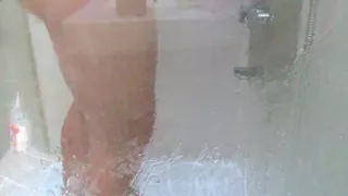 Shaving in a shower