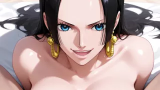Boa Hancock gets fucked in her pussy and ass on a deserted island! Uncensored One Piece Hentai