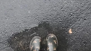 Rainy Day Play in Boots