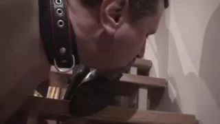 Pet played slave worships femdoms shoes