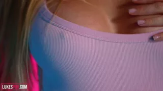 Horny Housewife Gets Cum All Over Her Tits