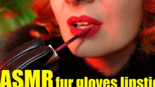 Lipstick fetish video - lady in fur close ups
