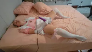 Naughty Stepdaughter tries on clothes for her stepfather
