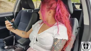 Desperate Woman in Trouble with Her Car Female Desperation