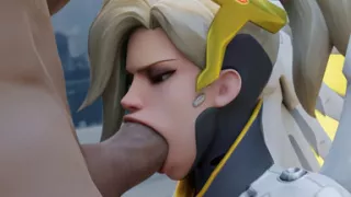 Mercy Overwatch - Sloppy Blowjob & Missionary Fuck (3d Animation)