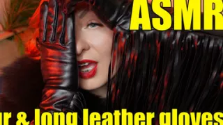 Sexual pin up Arya, ASMR video with long black gloves