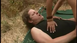 Skinny Whore Gets Her Tits Rubbed and Pussy Fucked in Multiple Positions