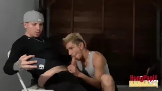 Gay Cholo Sucks Gang Thugs Cock