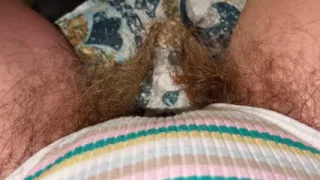 Super Thick and Long Plussy Hair Bush Closeup