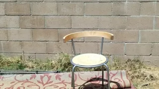 Backyard Double Cumshot Front View