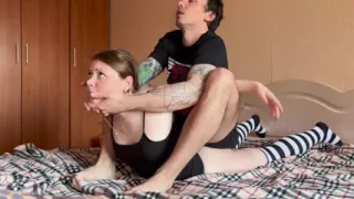 Fantasy Mixed Wrestling Turns Wild: He Pins & Claims Her Body