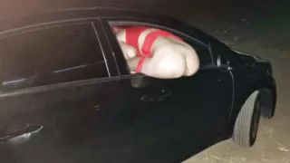 Cuckold Leaves Wife with Her Butt Exposed at the Car Window to Strangers in Public!