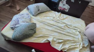 Blowjob with Amateur Wife, Hairy Pussy, Big Ass